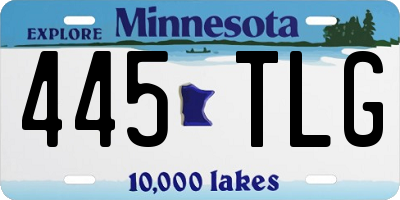 MN license plate 445TLG