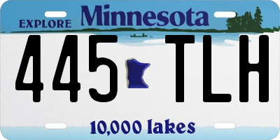 MN license plate 445TLH