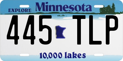 MN license plate 445TLP