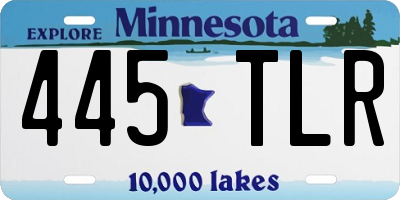 MN license plate 445TLR