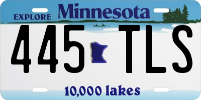 MN license plate 445TLS