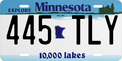MN license plate 445TLY