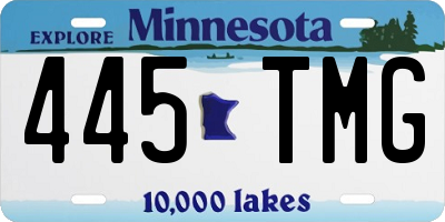 MN license plate 445TMG