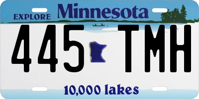 MN license plate 445TMH