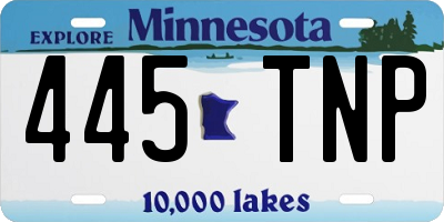 MN license plate 445TNP