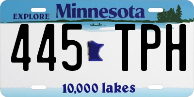 MN license plate 445TPH