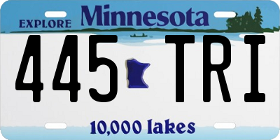 MN license plate 445TRI