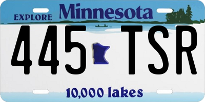 MN license plate 445TSR