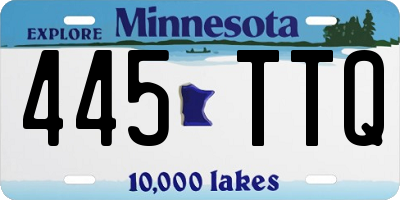 MN license plate 445TTQ
