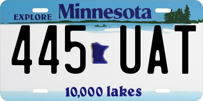 MN license plate 445UAT