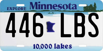 MN license plate 446LBS