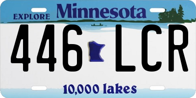 MN license plate 446LCR