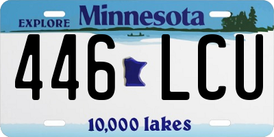 MN license plate 446LCU