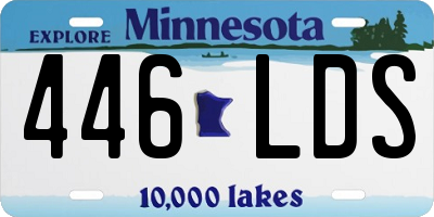 MN license plate 446LDS