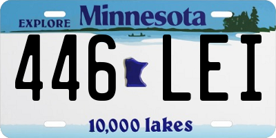 MN license plate 446LEI