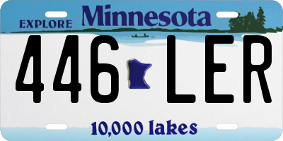 MN license plate 446LER