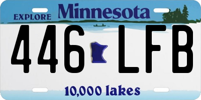 MN license plate 446LFB
