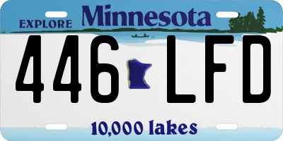 MN license plate 446LFD