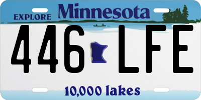MN license plate 446LFE