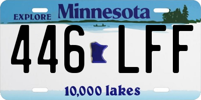 MN license plate 446LFF