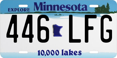 MN license plate 446LFG
