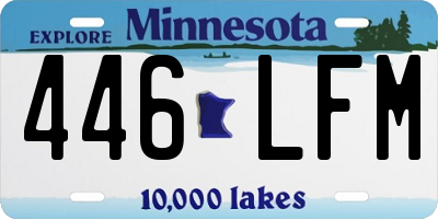MN license plate 446LFM