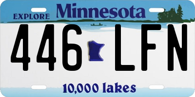 MN license plate 446LFN