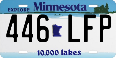 MN license plate 446LFP