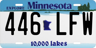 MN license plate 446LFW