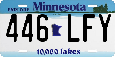 MN license plate 446LFY