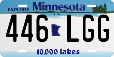MN license plate 446LGG