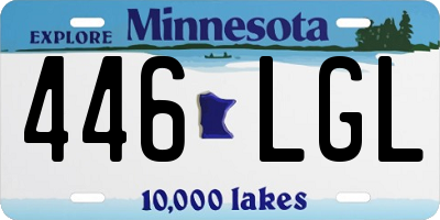 MN license plate 446LGL