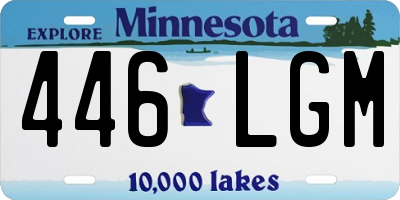 MN license plate 446LGM