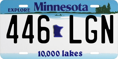 MN license plate 446LGN
