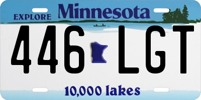 MN license plate 446LGT