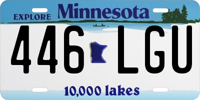 MN license plate 446LGU