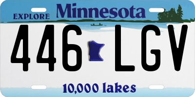 MN license plate 446LGV