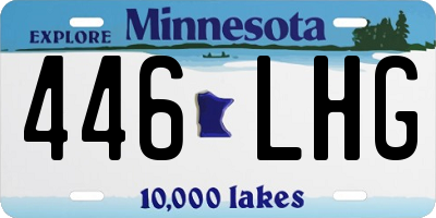 MN license plate 446LHG