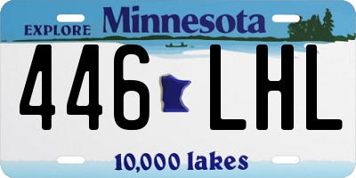 MN license plate 446LHL