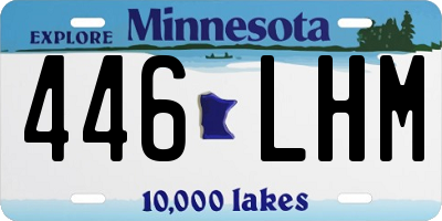 MN license plate 446LHM