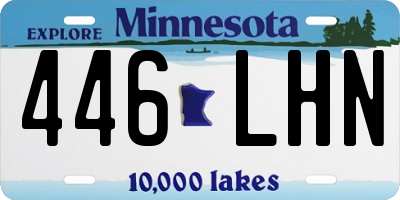 MN license plate 446LHN