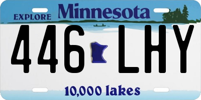 MN license plate 446LHY