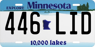 MN license plate 446LID