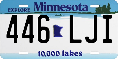 MN license plate 446LJI