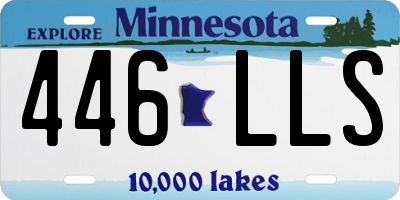 MN license plate 446LLS