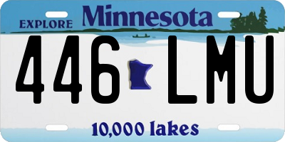 MN license plate 446LMU