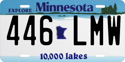MN license plate 446LMW