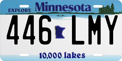 MN license plate 446LMY