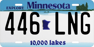 MN license plate 446LNG