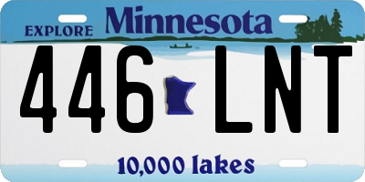 MN license plate 446LNT